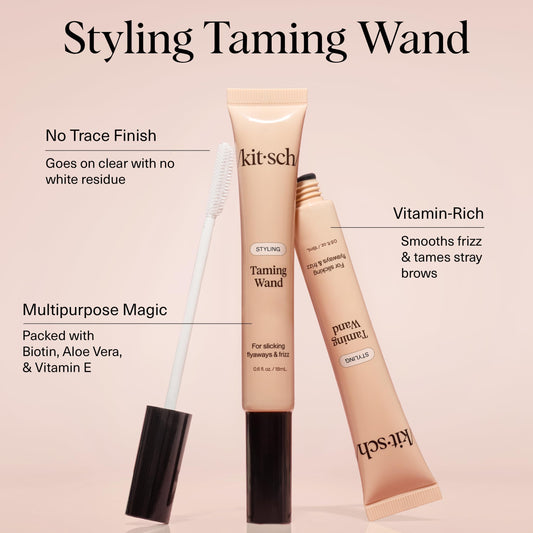 Kitsch wand open applicator detail for precise flyaway and edge control