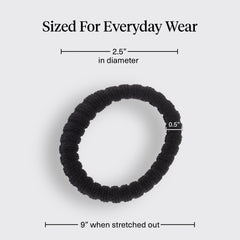 Kitsch hair tie worn on wrist as accessory offering convenience and style