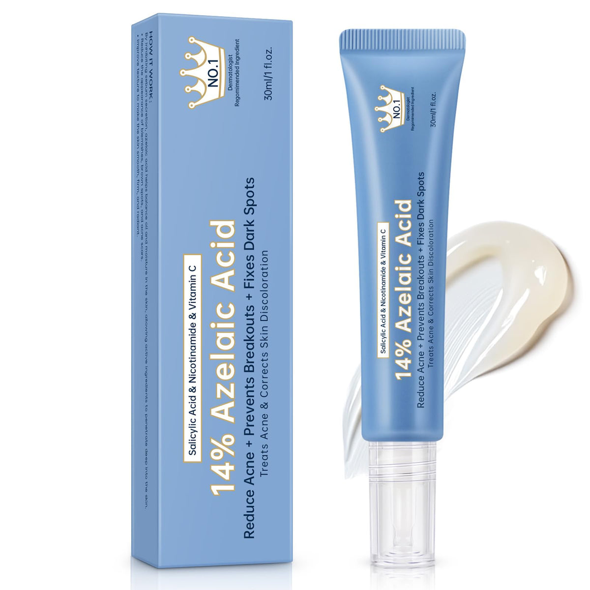 KIUORET front bottle view showing compact 30ml packaging and benefits