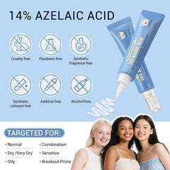 KIUORET being applied to cheek illustrating easy layering benefit