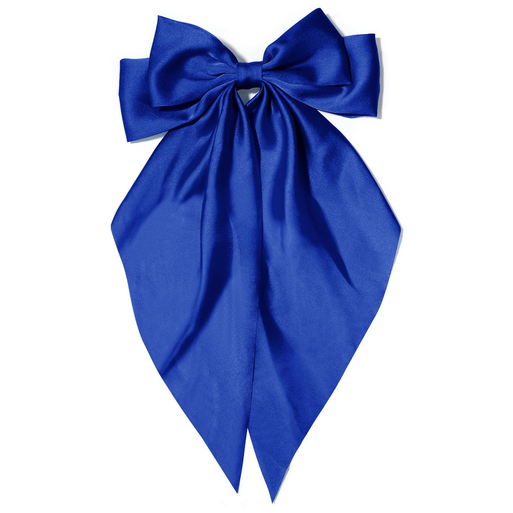 Kivzex royal blue bow front view adding elegant color