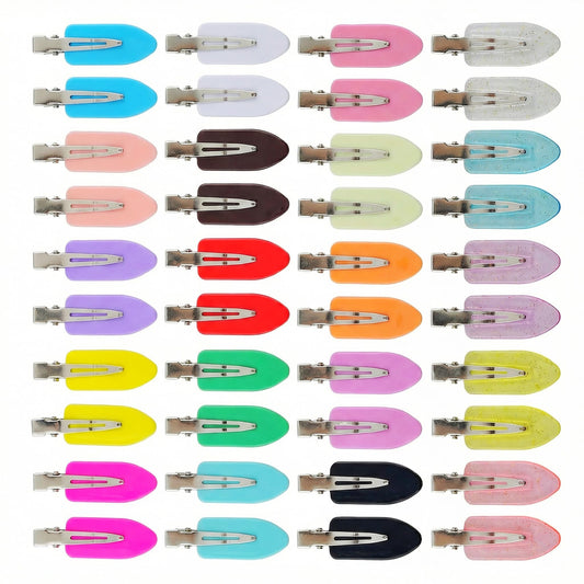 KJML DIY front packaging showing 40 creaseless clips and color variety benefits