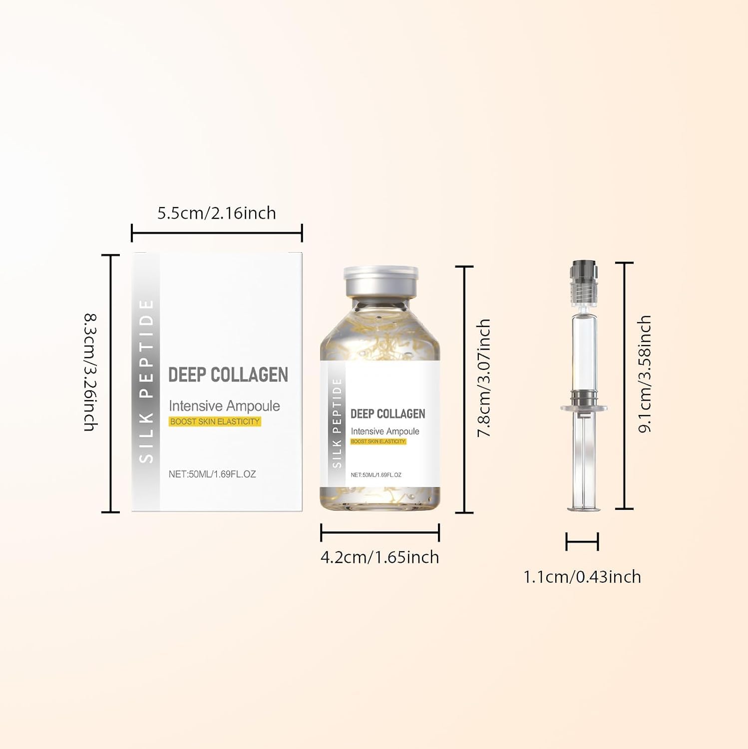 KKINYAS serum pouring from bottle emphasizing lightweight absorption benefit