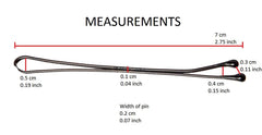Kleravitex held in hand to show 2.75 inch jumbo pin length and scale