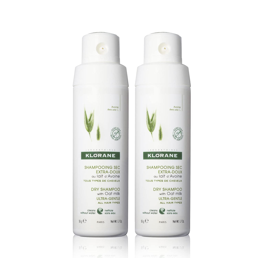 Klorane front packaging showing eco-friendly non-aerosol benefits and travel size