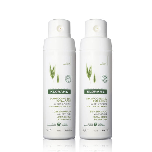 Klorane front packaging showing eco-friendly non-aerosol benefits and travel size