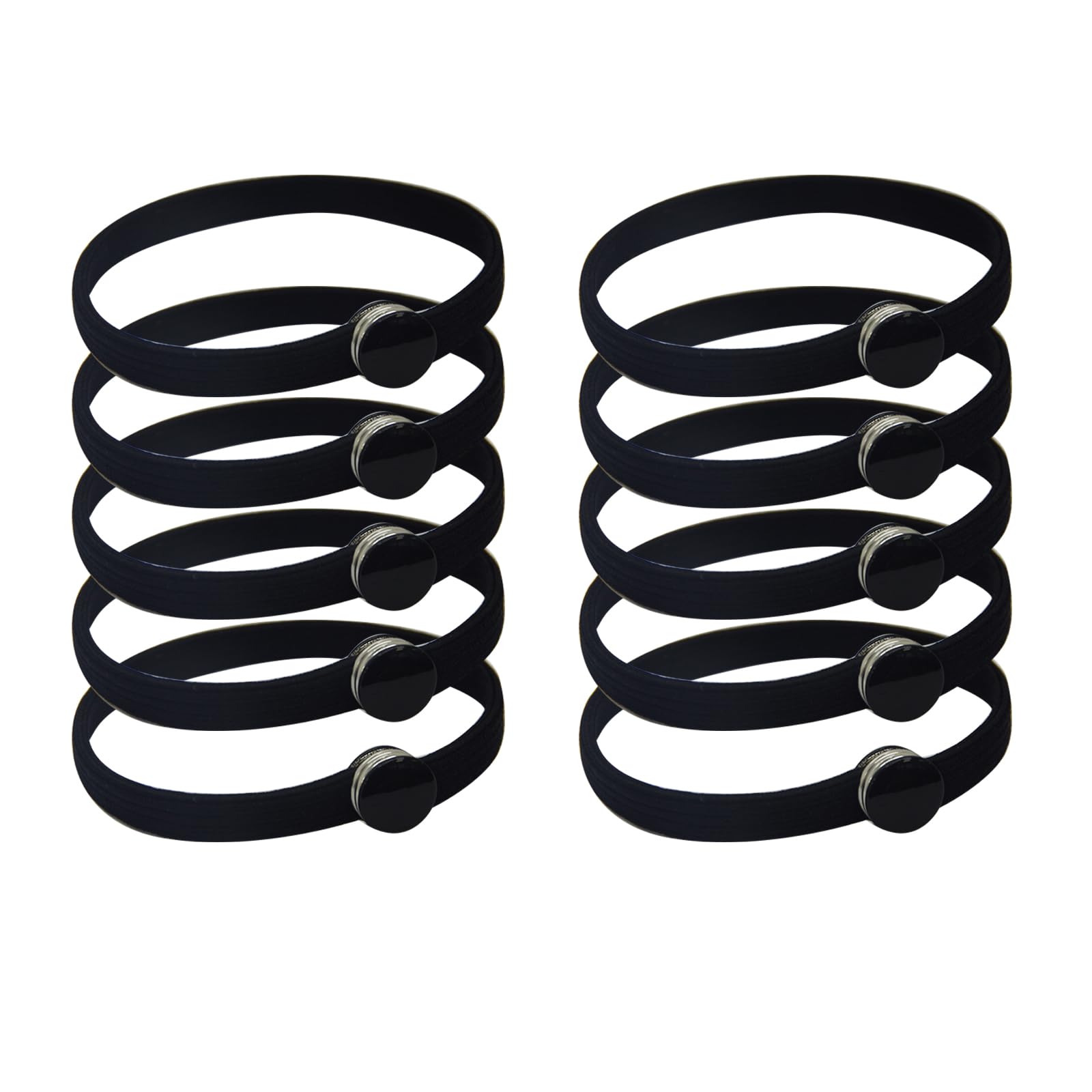 KMYZQDV front packaging showing 10 snap hair ties and benefits