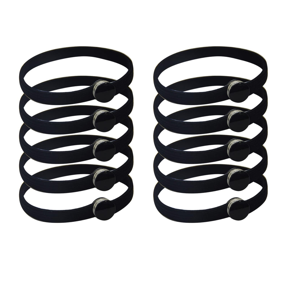 KMYZQDV front packaging showing 10 snap hair ties and benefits