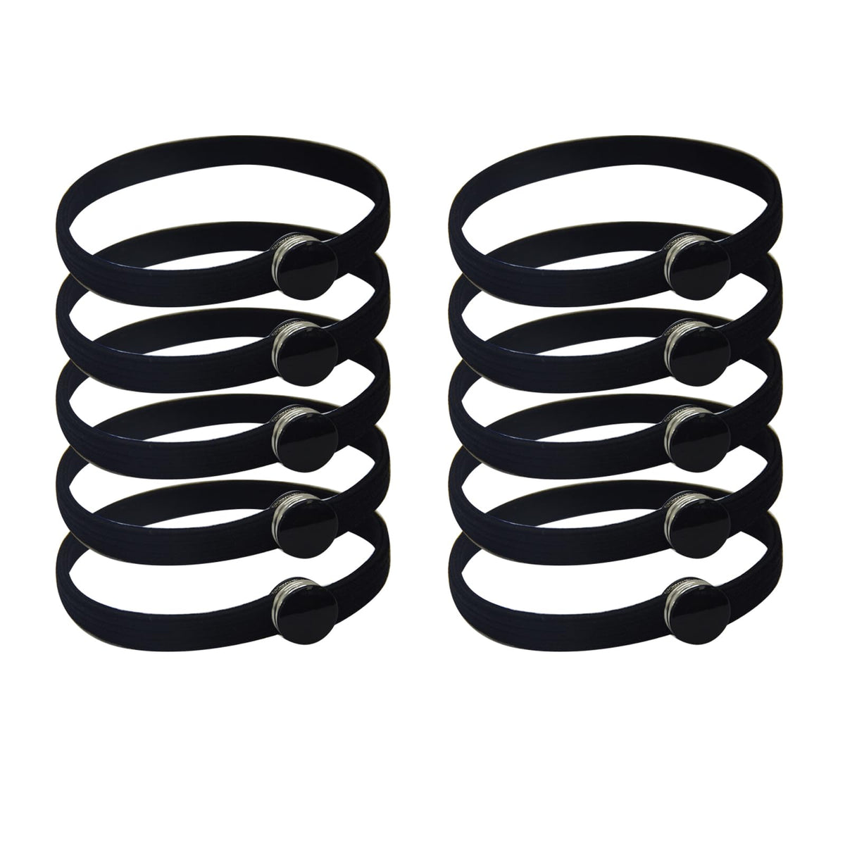 KMYZQDV front packaging showing 10 snap hair ties and benefits