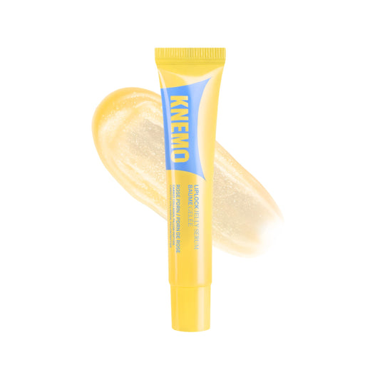 KNEMO front packaging showing lemon custard shade and glossy finish benefits