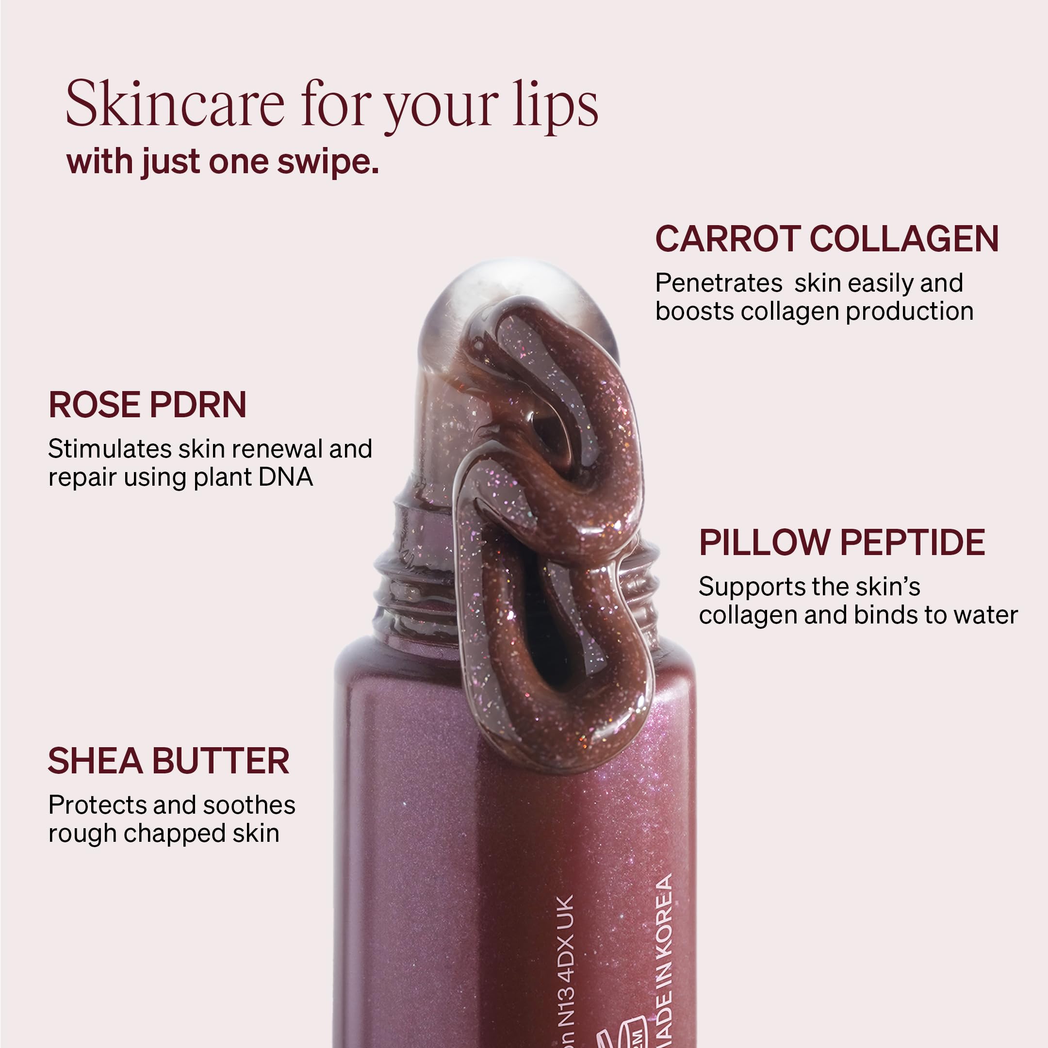 KNEMO texture swirl revealing glossy jelly finish and hydrated look