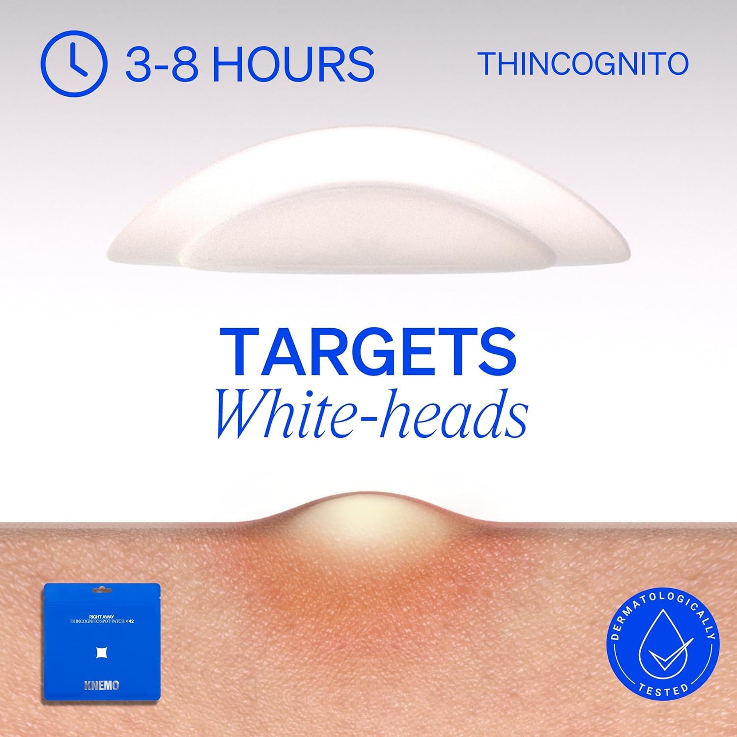 KNEMO SaniTouch two-step application demo showing sanitary, easy placement benefit