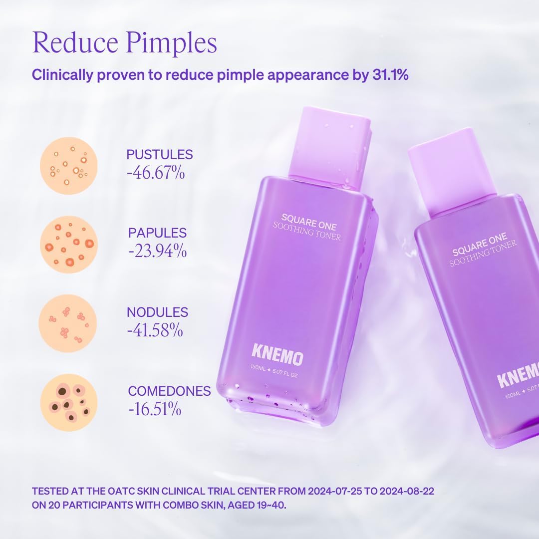 KNEMO on bathroom shelf in minimalist routine, supports sensitive skin care