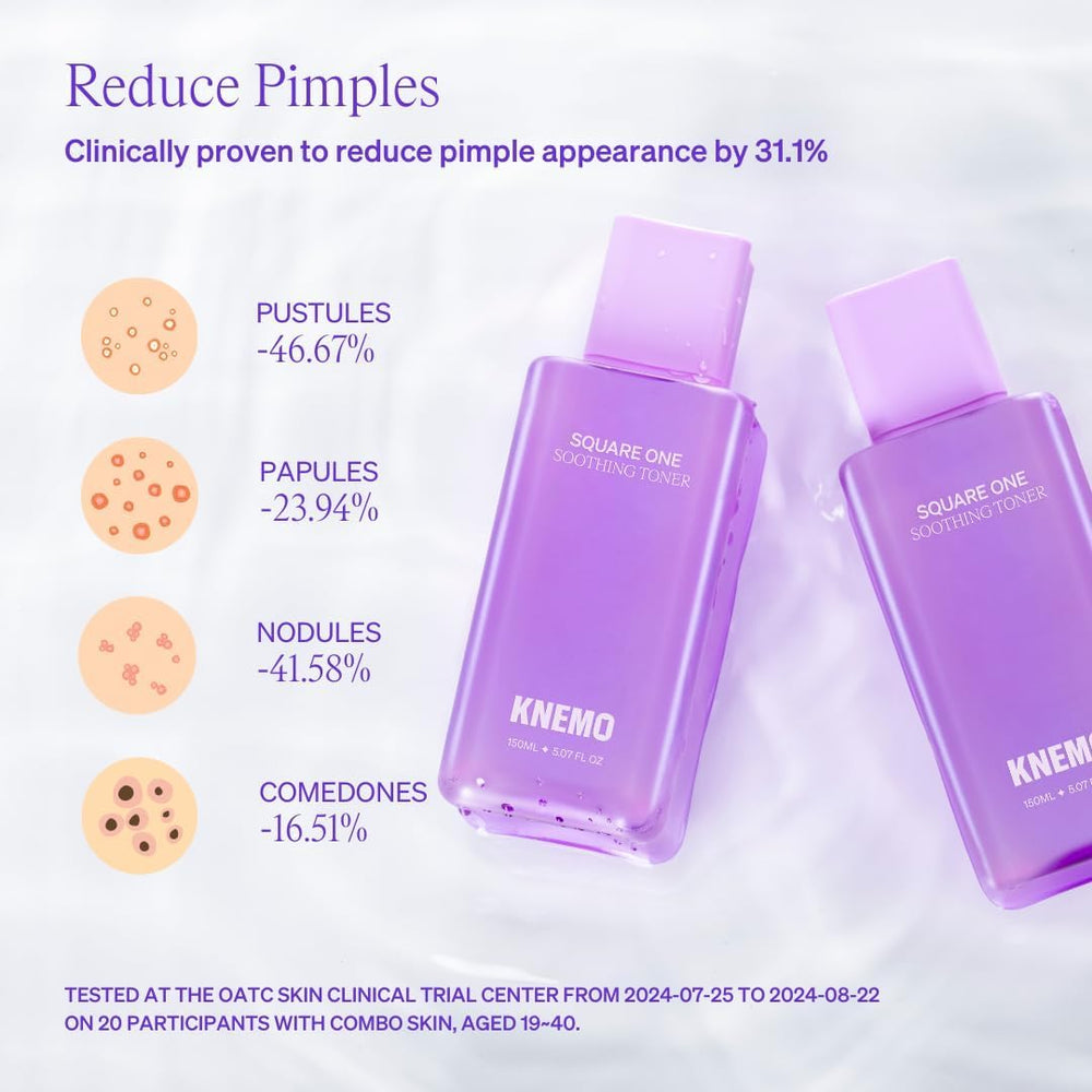 KNEMO on bathroom shelf in minimalist routine, supports sensitive skin care