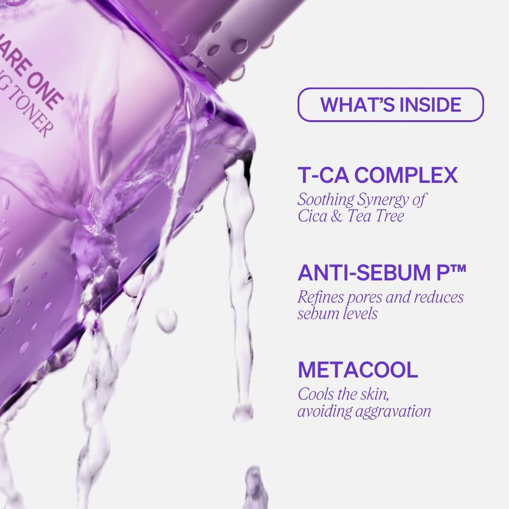 KNEMO toner texture pouring onto palm, lightweight hydration benefit