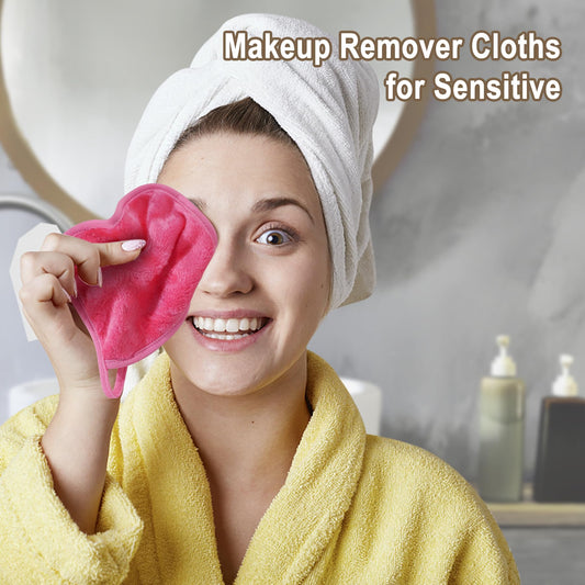 KODAMO close-up microfiber texture showing gentle lift of makeup