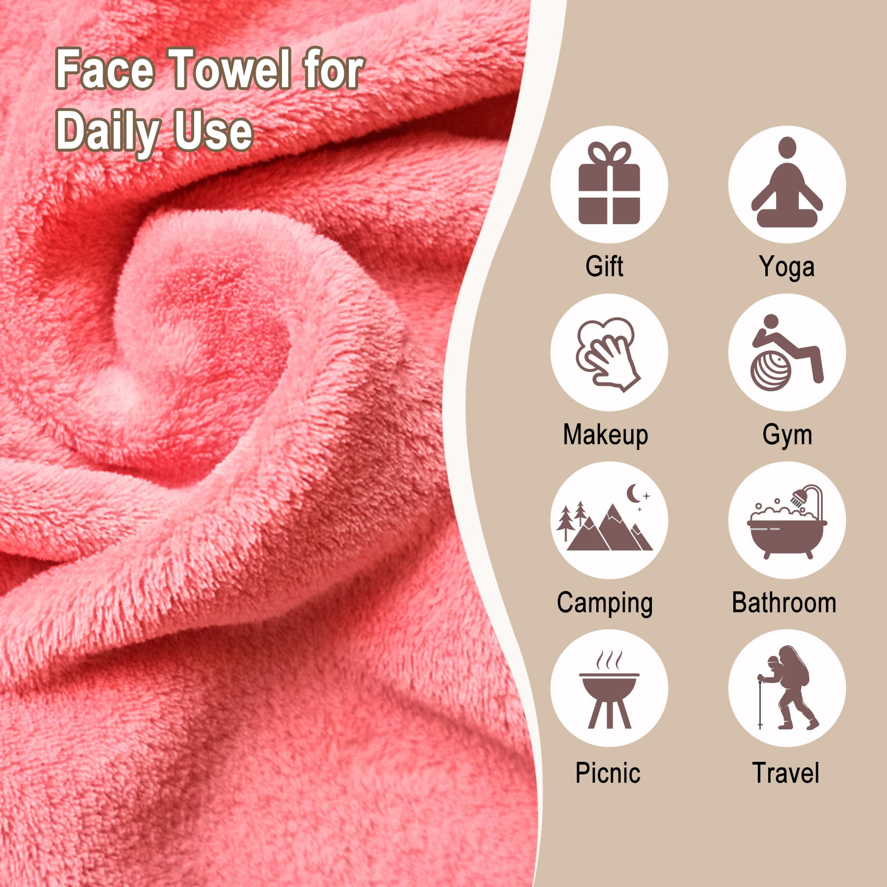 KODAMO cloth held in hand to show compact travel-friendly size
