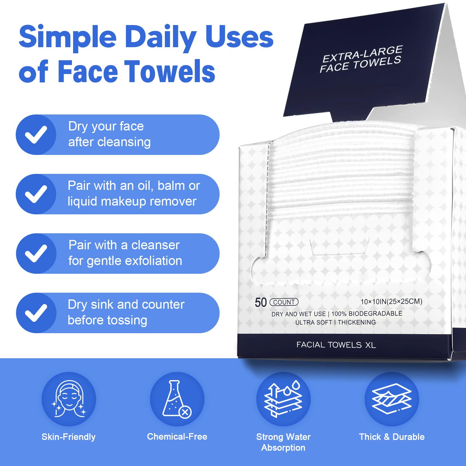 KODAMO stacked towels and box showing compact quantity and organized storage