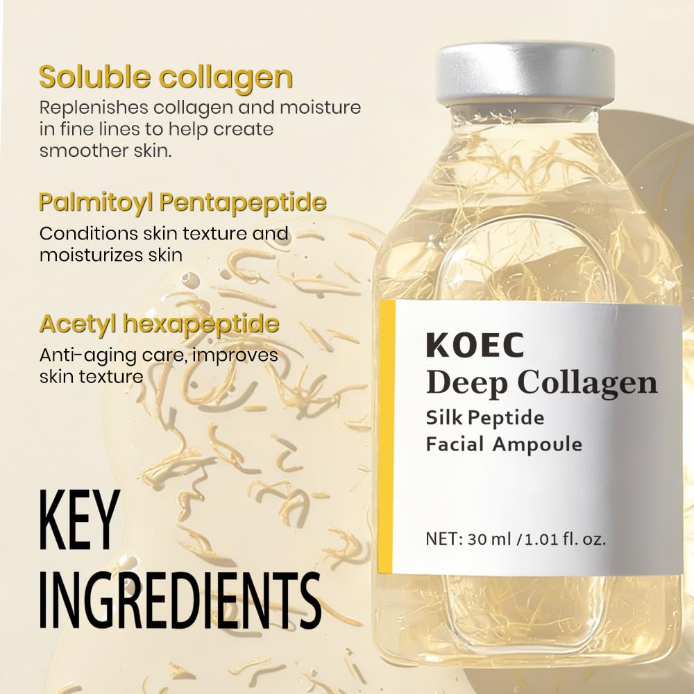 KOEC application under eye demonstrating targeted lift and smoothing benefit