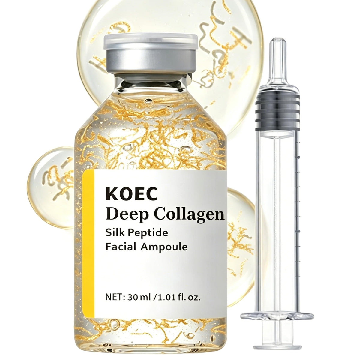 KOEC ampoule front packaging showing bottle and box for clear presentation and trust