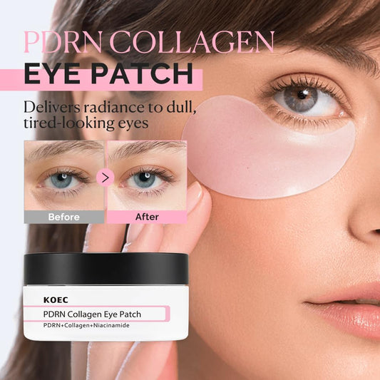 KOEC hydrogel patch close-up showing soft texture and hydration