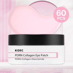KOEC patch placed on forehead and mouth area for targeted smoothing benefits