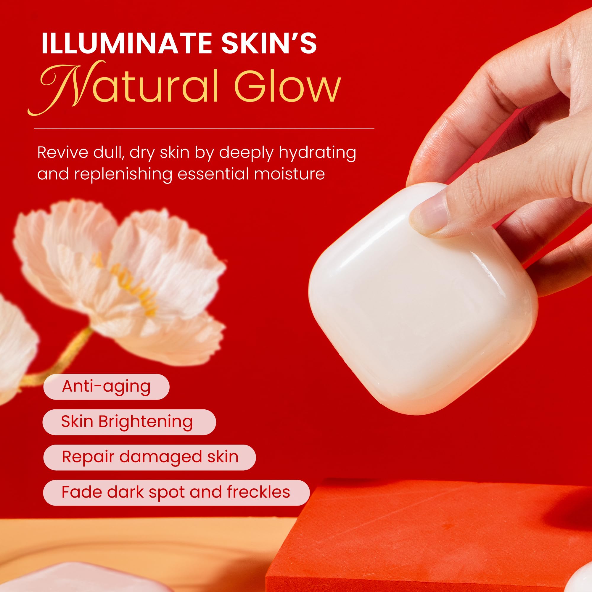 Koji White rich foam lather showcasing gentle cleansing benefit