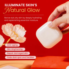 Koji White rich foam lather showcasing gentle cleansing benefit