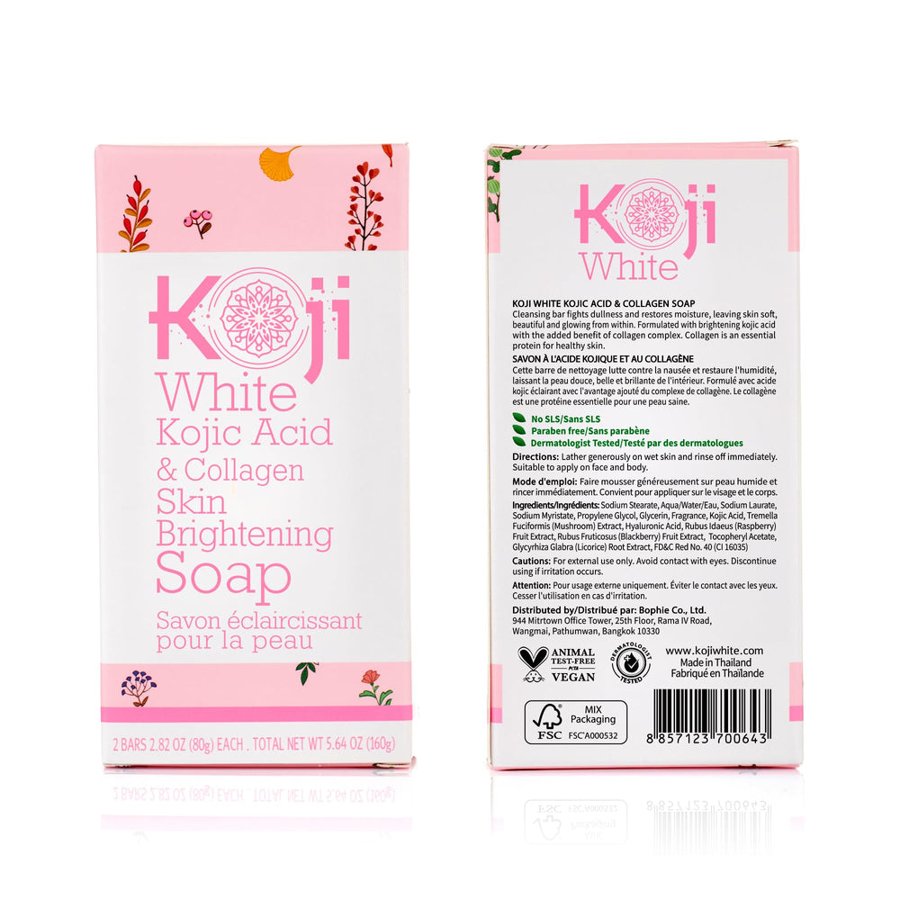 Koji White foam on face demonstrating gentle application and cleansing benefit