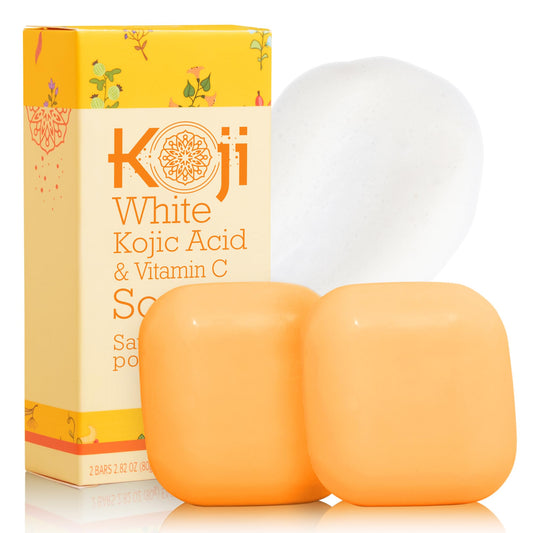 Koji White front packaging showing product benefits and size