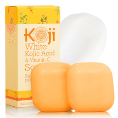 Koji White front packaging showing product benefits and size