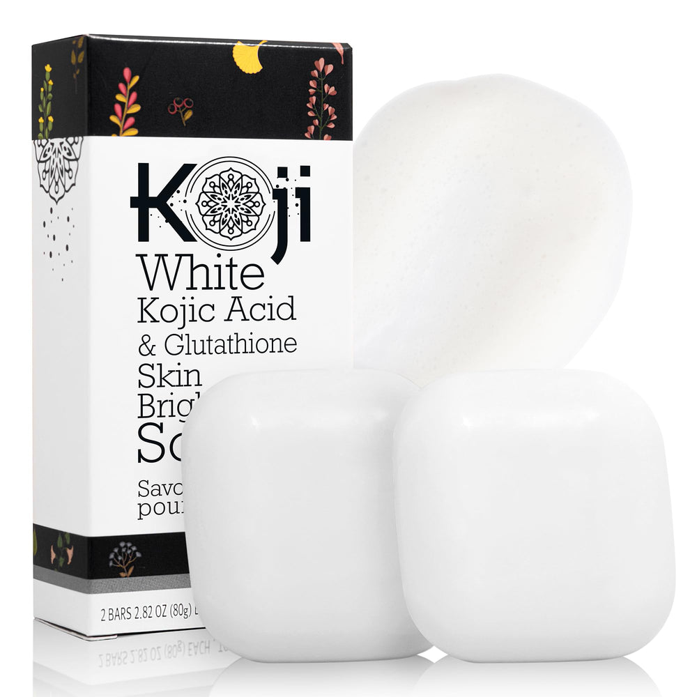Koji White front packaging showing two bars and brand benefits