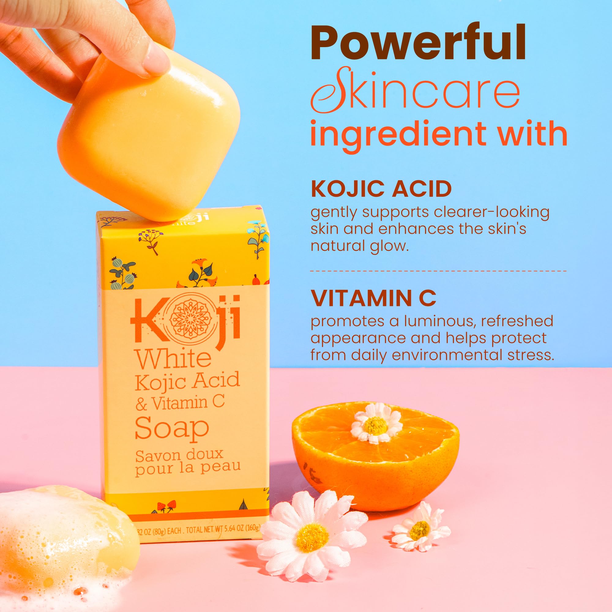 Koji White honey ingredient pour highlighting moisturizing benefit