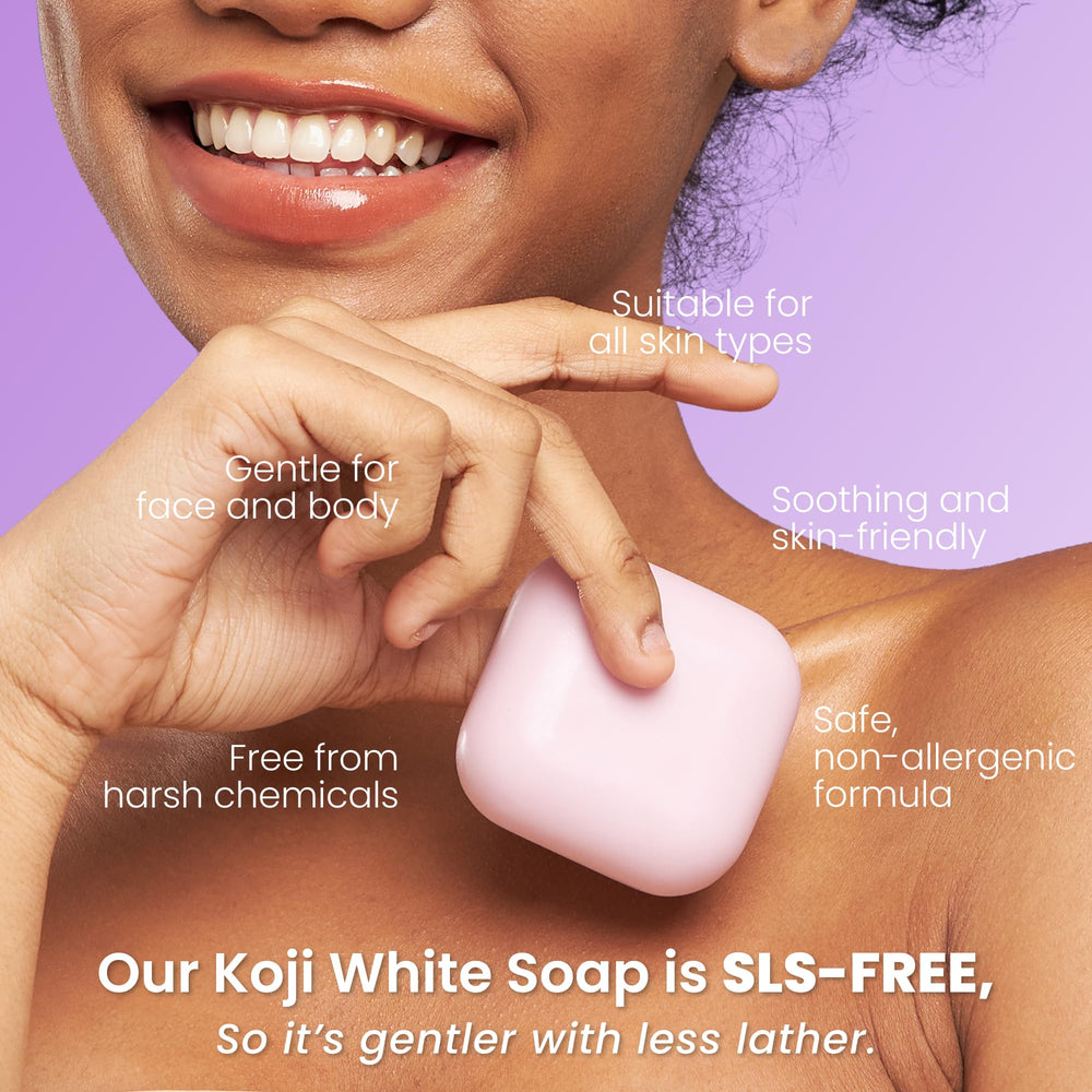 Koji White ingredients label closeup listing key actives