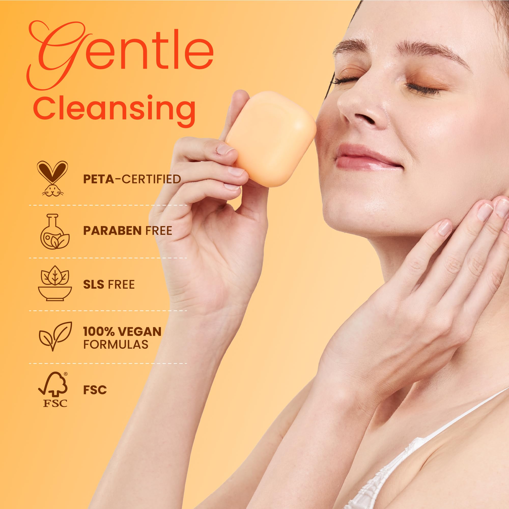 Koji White creamy lather on skin demonstrating gentle cleansing