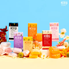 Koji White two brightening bars stacked indicating value pack benefit