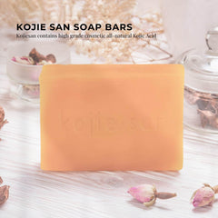 Kojie San close-up of soap texture highlighting creamy glycerin feel