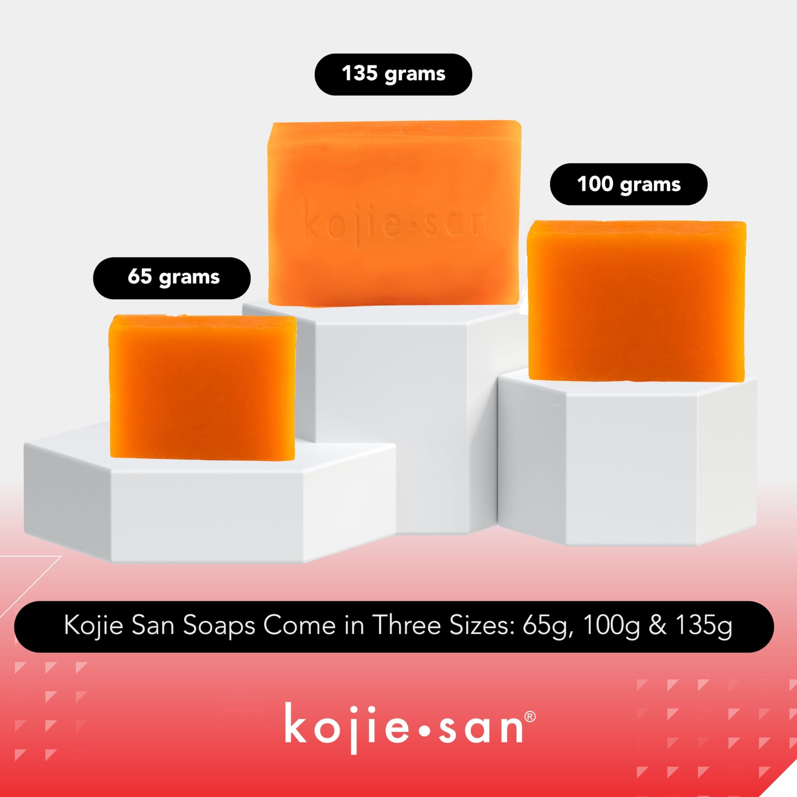 Kojie San close-up of bar texture highlighting gentle exfoliation benefit