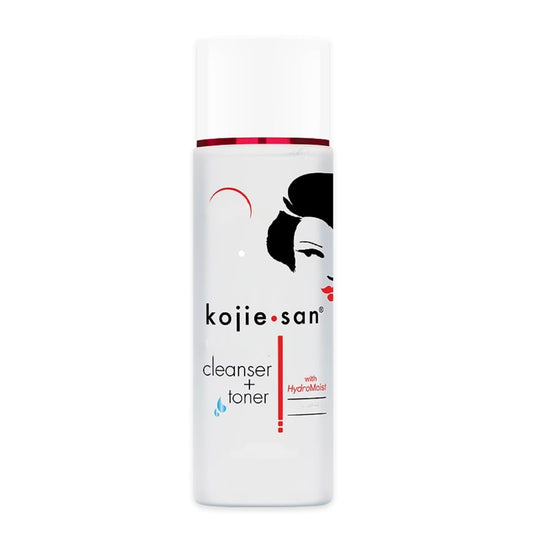 Kojie San front packaging showing bottle and product benefit clarity