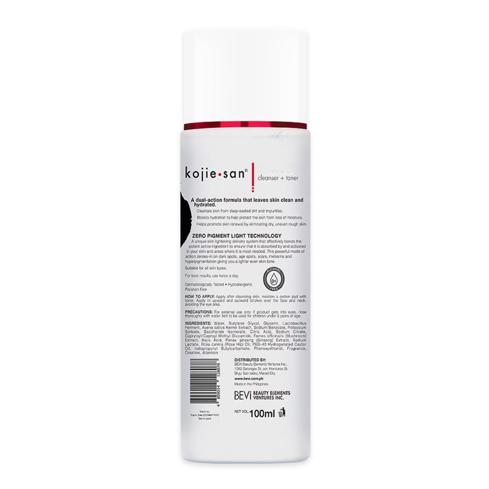 Kojie San open cap dispensing drops to control application amount