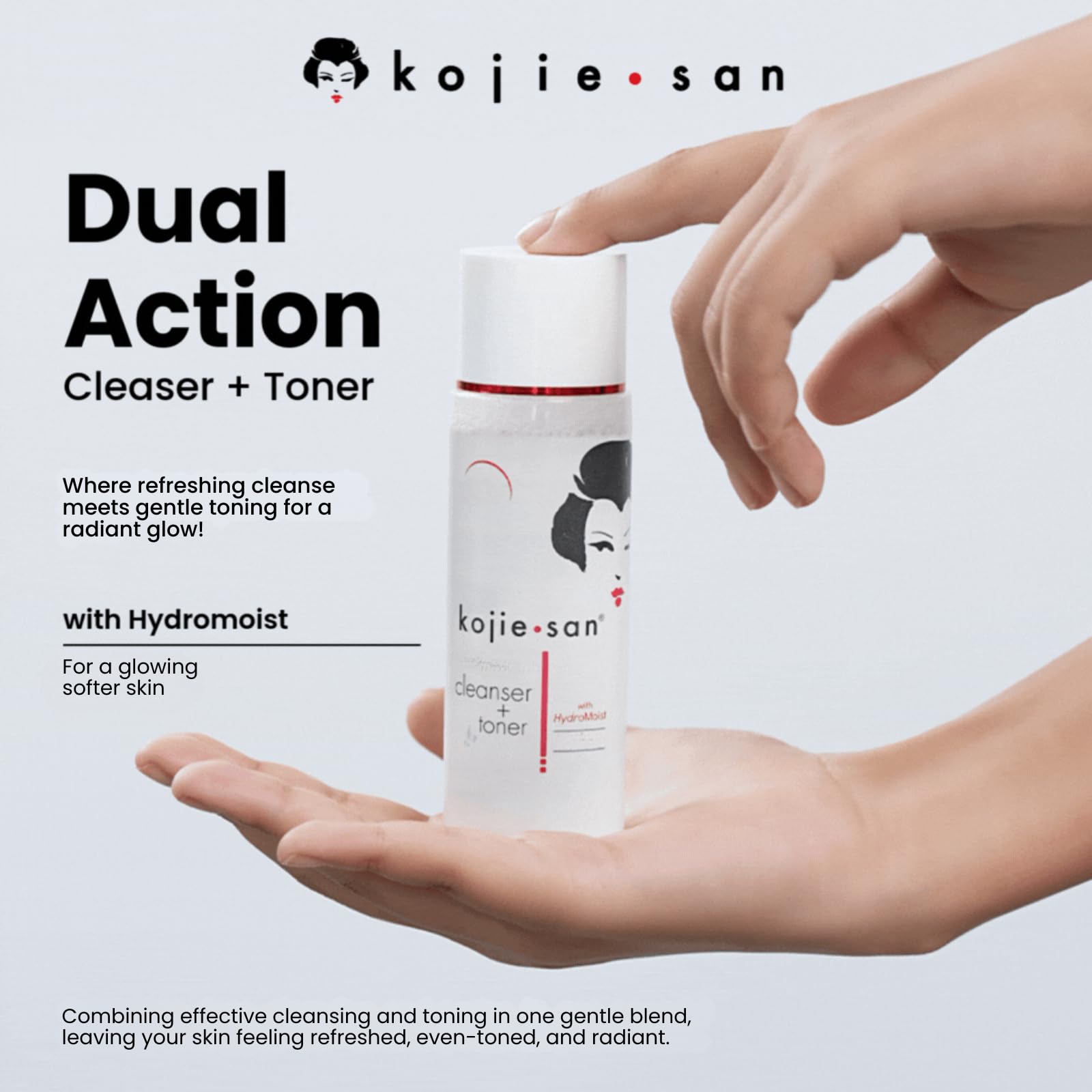 Kojie San on bathroom shelf showcasing everyday skincare use