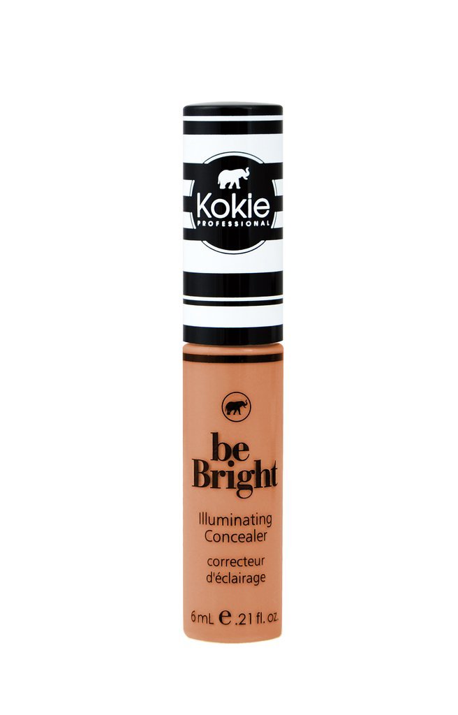 Kokie Be Bright Peach front packaging showing applicator and brightening benefit