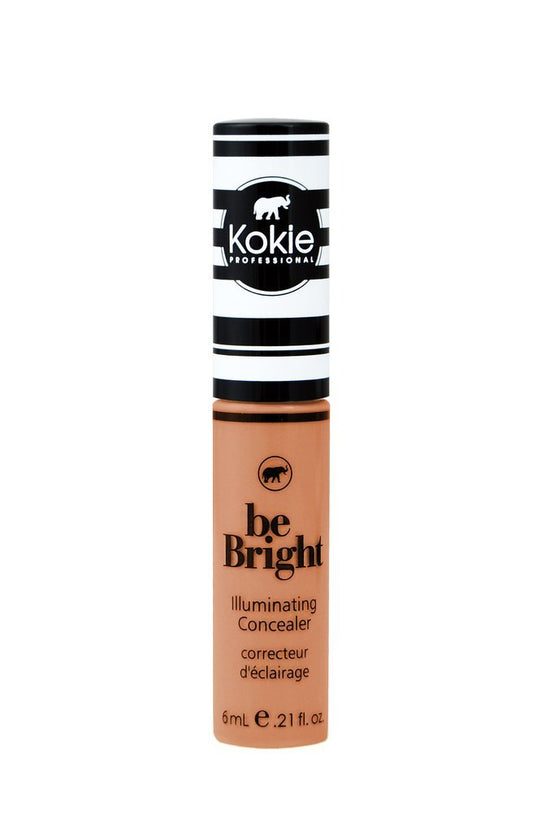 Kokie Be Bright Peach front packaging showing applicator and brightening benefit