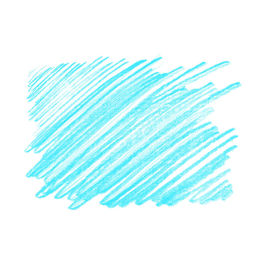 Kokie bright blue swatch and eye application demonstrating smooth glide and vivid payoff