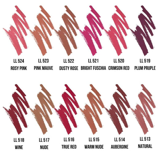 Kokie lip liner tip closeup highlighting precise tip and smooth glide