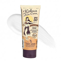 kokua sun care front tube showing SPF 50 and reef-safe benefit