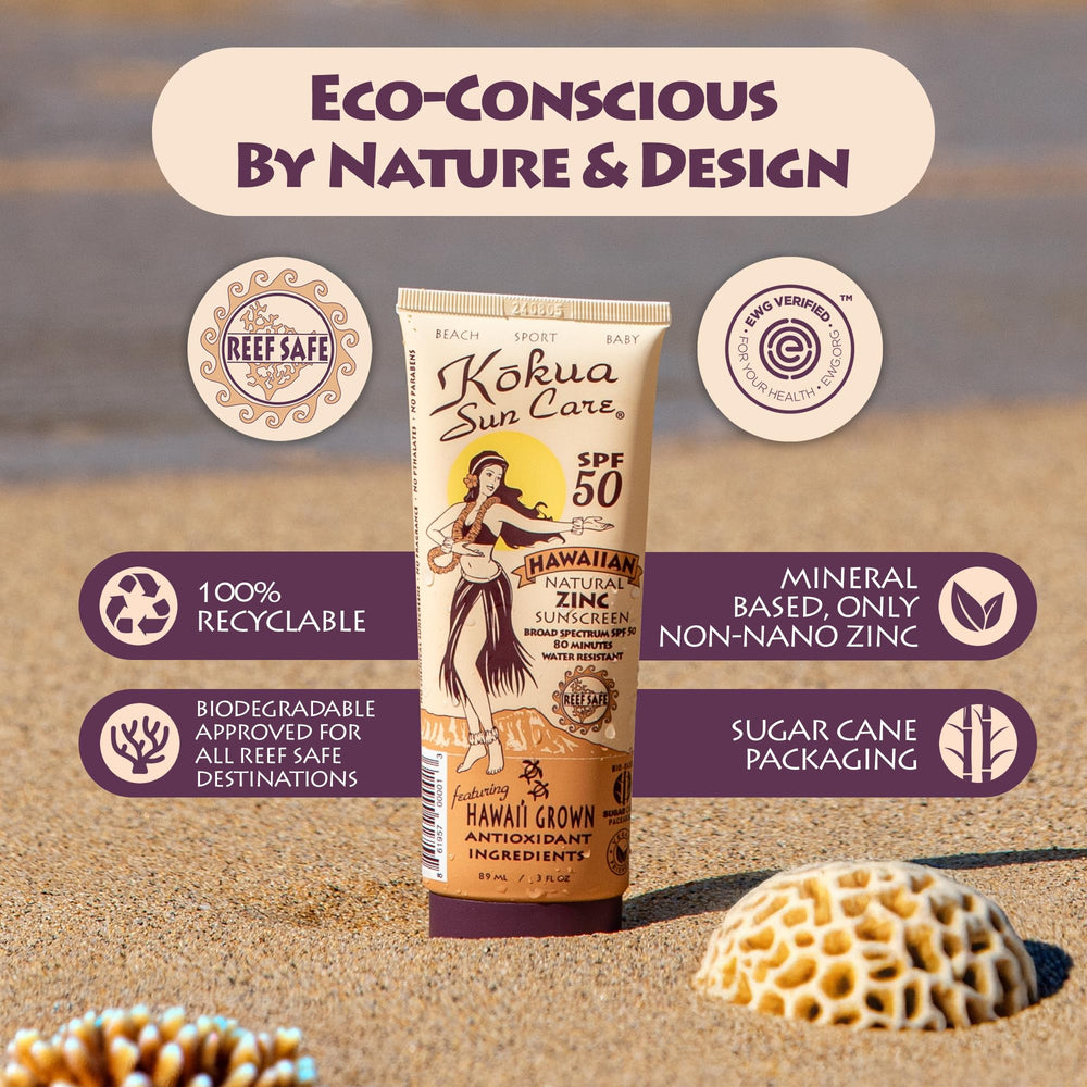 kokua sun care ingredients label highlighting Hawaiian botanical benefits