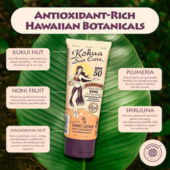 kokua sun care cream texture closeup demonstrating smooth blendability