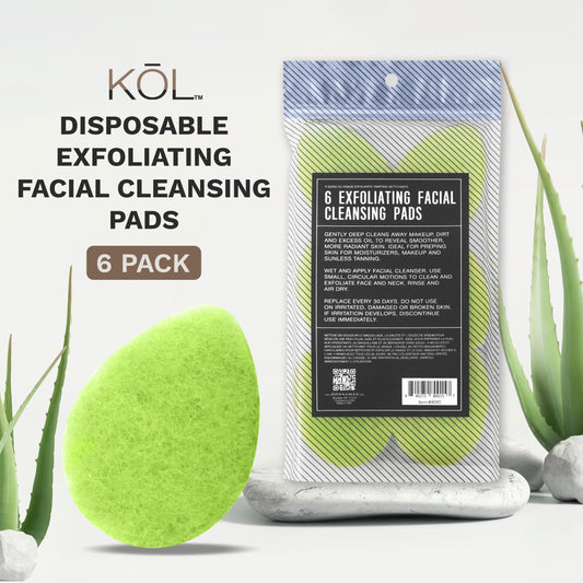 KOL close-up of pad texture revealing soft exfoliating surface, gentle polishing