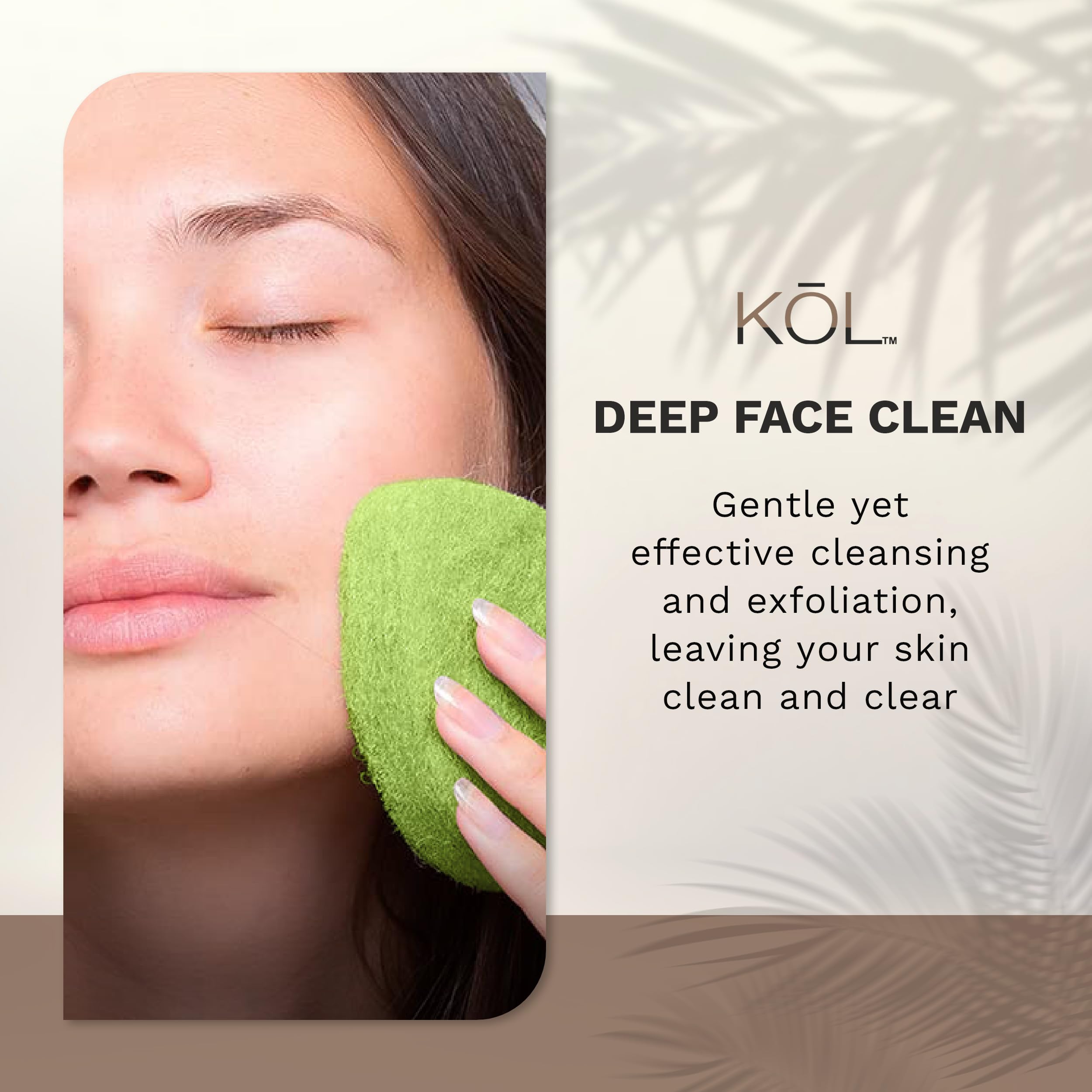 KOL pad fitted on fingertips highlighting precision shape for nose and eyes